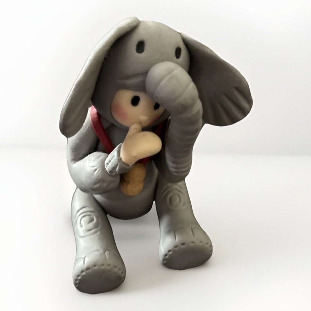 Lefton The Child Within Peanut Statue 1999 Child With Elephant Costume
